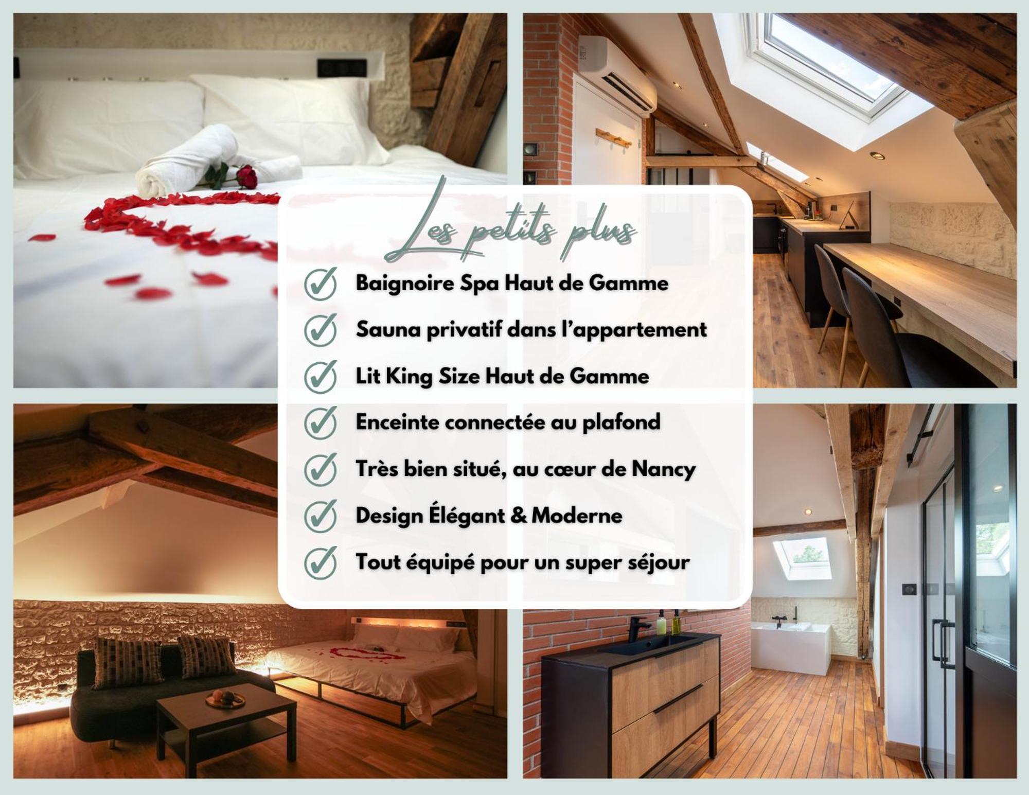 Evasion Chic, Spa Et Sauna Sous Les Toits Nancy Buitenkant foto